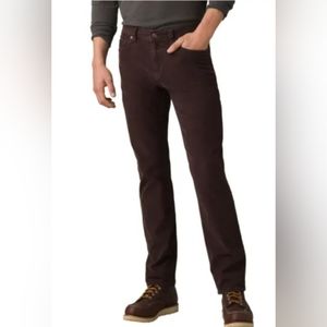 NWT🔥$95 prAna "Sustainer Pant" Dark Brown Oak Barrel Sz 40W 32L